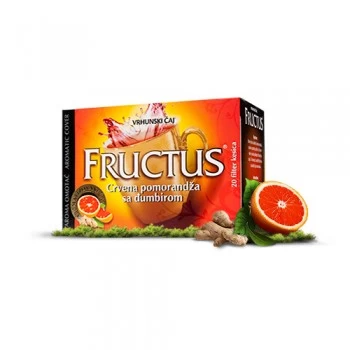 Fructus čaj crvena pomorandža i đumbir filter 20 kesica