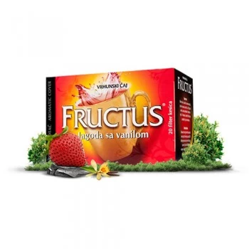 Fructus čaj Jagoda sa vanilom filter 20 kesica