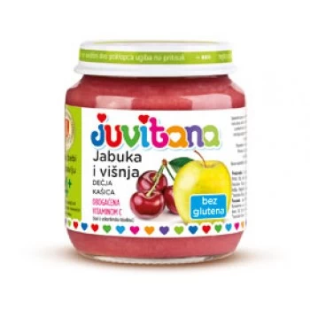 Juvitana kašica jabuka višnja 128g