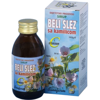 Sinefarm Sirup belog sleza sa kamilicom i vitaminom C 140g