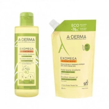 A-Derma Exomega Control ulje za tuširanje 500ml + eco refill 500ml