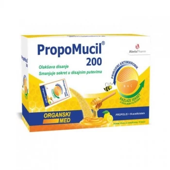 PropoMucil 200 prašak sa organskim medom 10 kesica