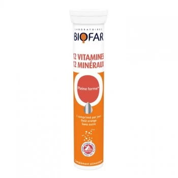 BIOFAR 12 VITAMINA + 12 MINERALA ŠUMEĆE TABLETE A20
