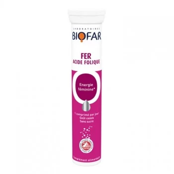 BIOFAR GVOŽĐE + FOLNA KISELINA ŠUMEĆE TABLETE A20