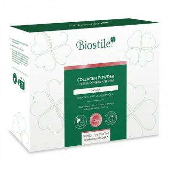 Biostile Collagen Powder jagoda 30 kesica