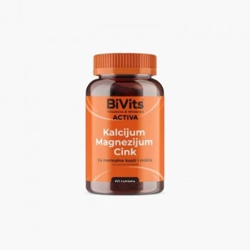 BIVITS ACTIVA KALCIJUM, MAGNEZIJUM I CINK TABLETE A60