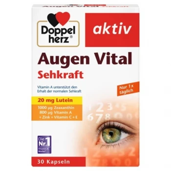 Doppelherz Aktiv vitamini i minerali za oči 30 kapsula