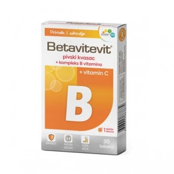 Betavitevit B pivski kvasac + B vitamini 30 tableta