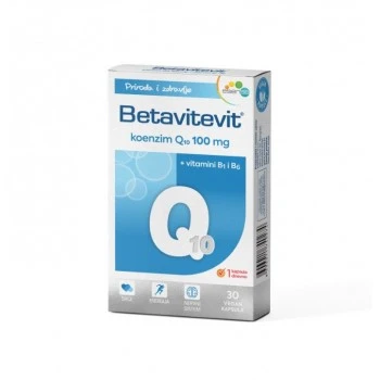Betavitevit Koenzim Q10 100mg + B1 + B6 30 kapsula