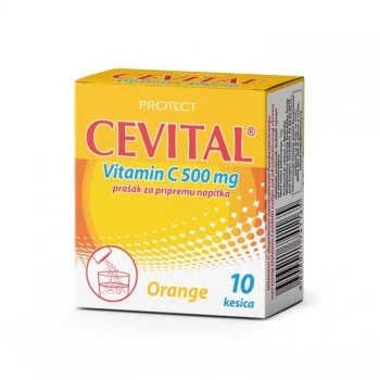 Cevital vitamin C 500mg prašak za napitak 10 kesica