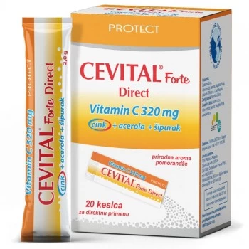 Cevital Forte Direct 320mg vitamina C sa cinkom 20 kesica