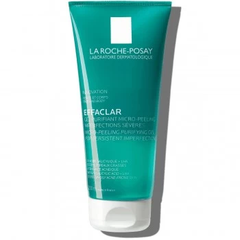 LA ROCHE-POSAY EFFACLAR PROČIŠĆAVAJUĆI MIKRO-PILING GEL ZA ČIŠĆENJE LICA I TELA, ZA MASNU KOŽU 200ML