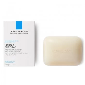 LA ROCHE-POSAY LIPIKAR SURGRAS TVRDI SINDET (SAPUN)OBOGAĆEN LIPIDIMA ZA SVAKODNEVNO PRANJE OSETLJIVE SUVE KOŽE PRAĆENE OSEĆAJEM NEPRIJATNOSTI, POGODNO ZA DECU I ODRASLE 150G