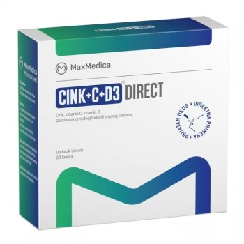 MaxMedica Cink + vitamin C + vitamin D Direct 20 kesica