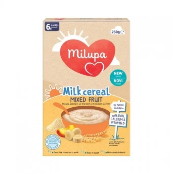 Milupa mlečna instant kaša mešano voće 6+ 250g