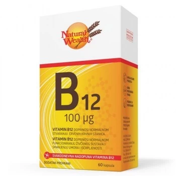 Natural Wealth B12 100mcg 60 kapsula
