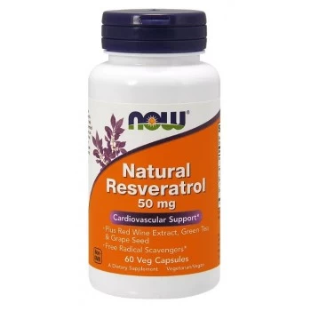 NOW Natural Resveratrol 50mg 60 kapsula