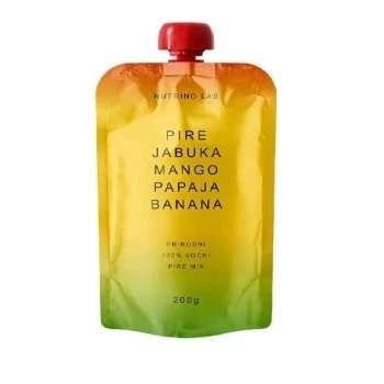 Nutrino Lab Go Mango pire jabuka, mango, papaja i banana 200g