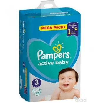 Pampers Active Baby MB 3 Midi 152 komada