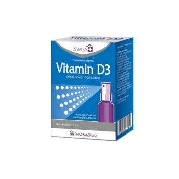 Swiss Plus vitamin D3 1000 IJ sprej 8ml