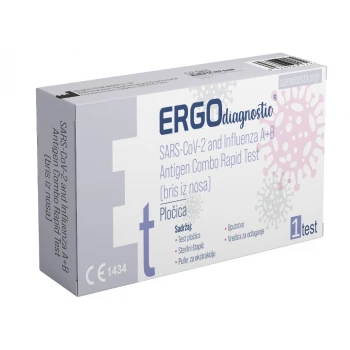 Ergo Diagnostic test na Covid-19 i grip A+B iz nosa