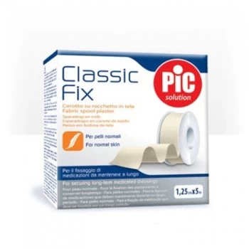 PiC Classic Fix flaster platno beli 5m x 1,25cm