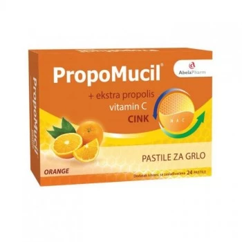 PROPOMUCIL PASTILE ZA GRLO POMORANDŽA A24