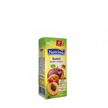 Nutrino sokić jabuka i breskva 200ml