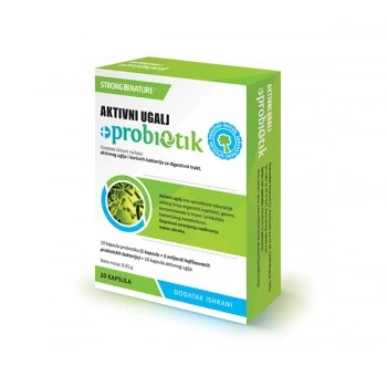 Elephant Aktivni ugalj + probiotik 20 kapsula