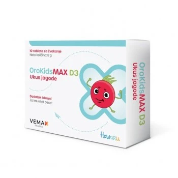 OroKidsMAX D3 10 tableta za žvakanje
