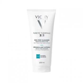 VICHY PURETE THERMALE 3U1 MLEKO ZA ČIŠĆENJE OSETLJIVE KOŽE LICA, TONIK, UKLANJANJE ŠMINKE SA OČIJU 200ML