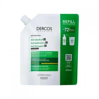 VICHY DERCOS ANTI-DANDRUFF ŠAMPON PROTIV PERUTI ZA SUVU KOSU 390ML REFILL