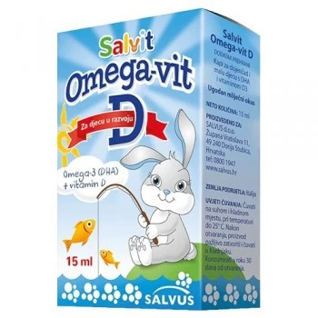 Salvit Omega 3 + vitamin D kapi 15ml