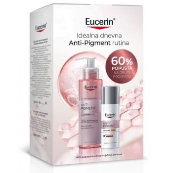 Eucerin Anti-Pigment set: dnevna krema SPF30 50ml + gel za čišćenje 200ml