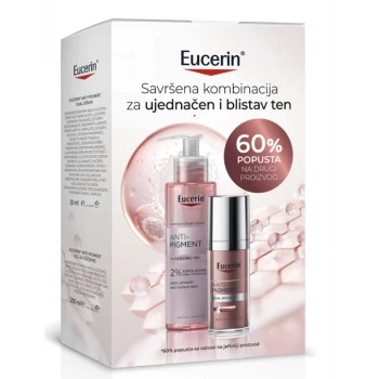Eucerin Anti-Pigment set: dvofazni serum 30ml + gel za čišćenje 200ml