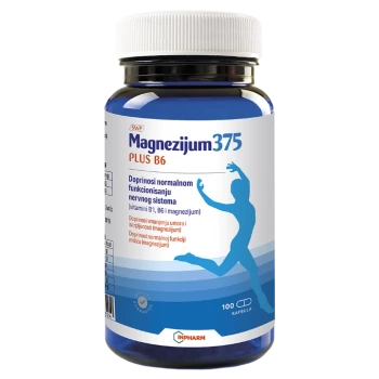 MAGNEZIJUM 375 PLUS B6 KAPSULE A100
