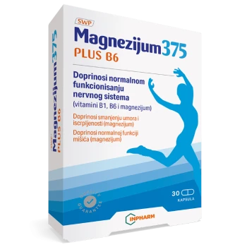 MAGNEZIJUM 375 PLUS B6 KAPSULE A 30