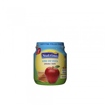 NUTRINO PIRE OD VOĆA - JABUKA I KEKS 125G