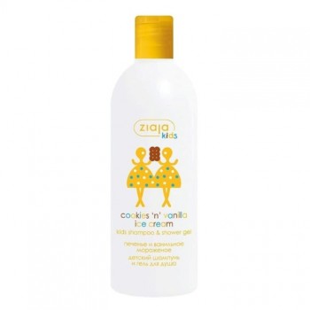 ZIAJA KIDS ŠAMPON I KUPKA COOKIES 'N' VANILLA ICE CREAM 400 ML