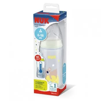 NUK plastična flašica Dark&Glow 6-18M 300ml