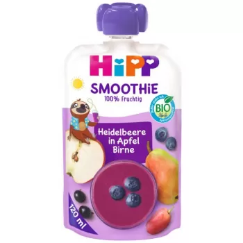 Hipp Smoothie voćni napitak borovnica jabuka i kruška 120ml