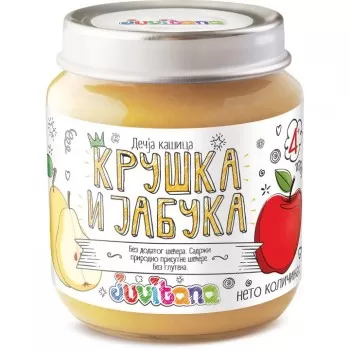 JUVITANA KAŠICA OD KRUŠKE I JABUKE 128G