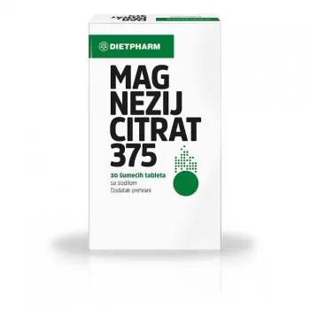 Magnezijum citrat 375mg 20 šumećih tableta
