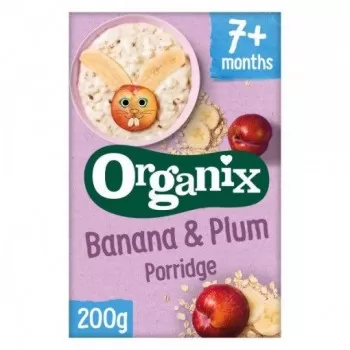 Organix organska kaša sa bananom i šljivom 200g