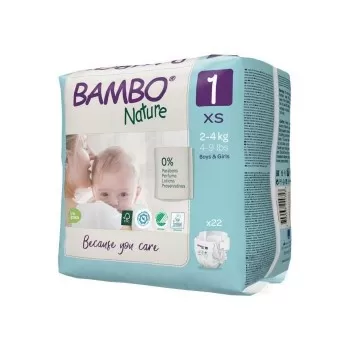 Bambo Nature pelene 1 2-4kg 22 komada