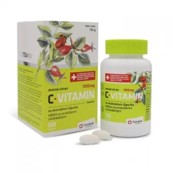 C vitamin 1000mg sa ekstraktom šipurka 100 tableta