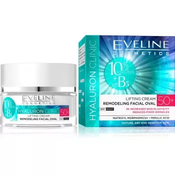 Eveline Hyaluron Clinic dnevna i noćna krema za lice 50+ 50ml