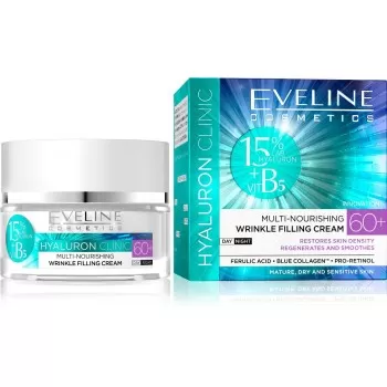 Eveline Hyaluron Clinic dnevna i noćna krema za lice 60+ 50ml