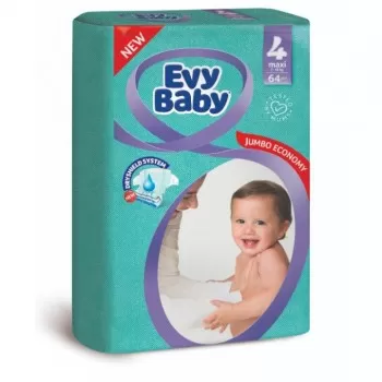 Evy Baby pelene Jumbo 4 Maxi 7-18kg 64 komada