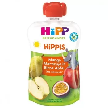 Hipp Pouch kruška i jabuka sa mangom i marakuja 100g